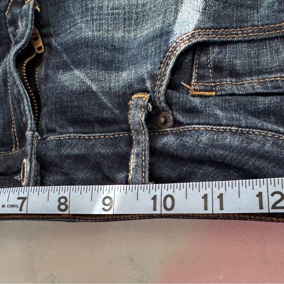 American Eagle AE Kick Boot bootcut Mid Rise Dark Wash Super Stretch Jeans 8 R - Picture 7 of 10